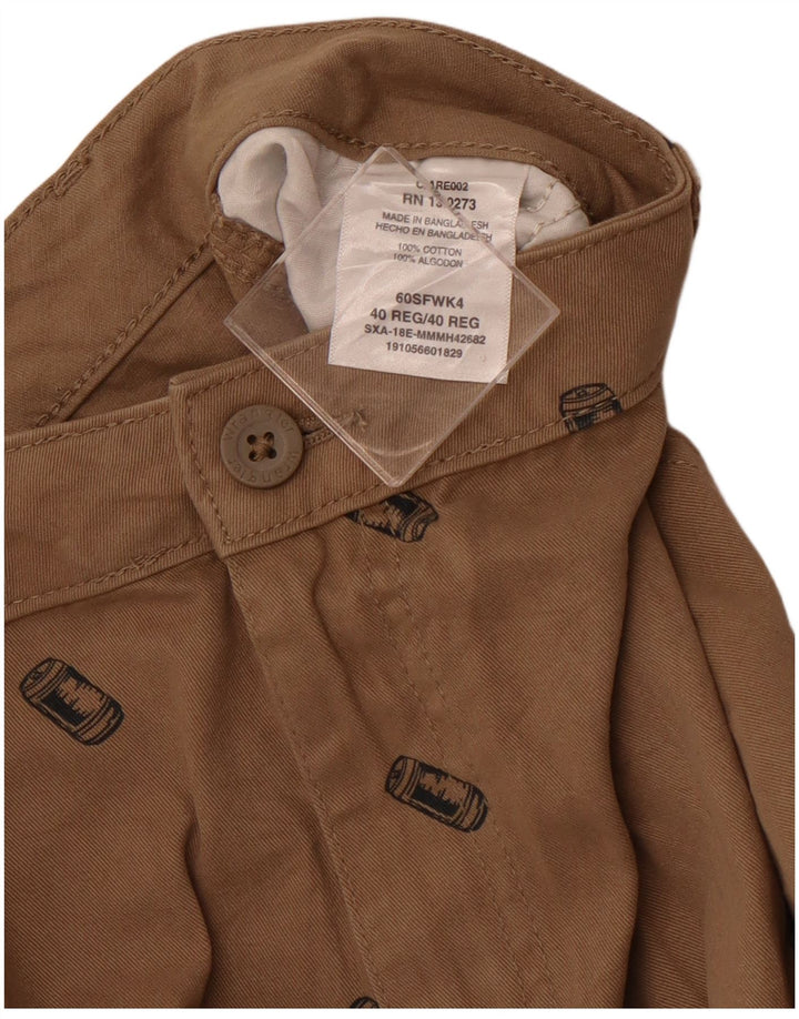 Pantaloncini cargo grafici da uomo WRANGLER W40 XL cotone marrone