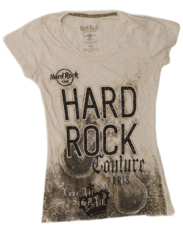 T-shirt grafica per ragazze Hard Rock Couture Paris 13-14 anni XS grigia