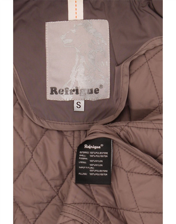 Giacca trapuntata da donna Refrigiwear UK 10 piccola poliestere grigio