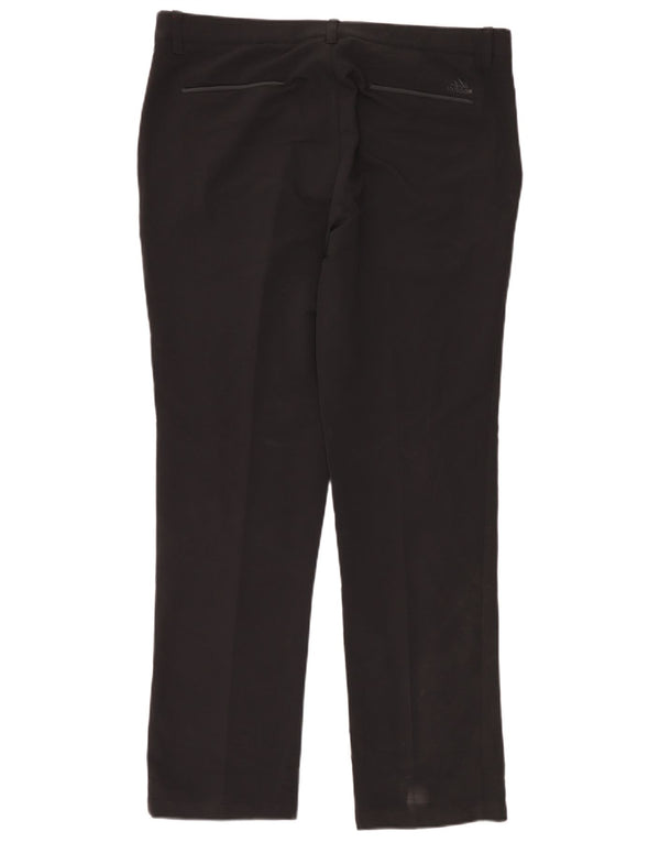 Pantaloni chino dritti da uomo Adidas W36 L32 poliestere nero