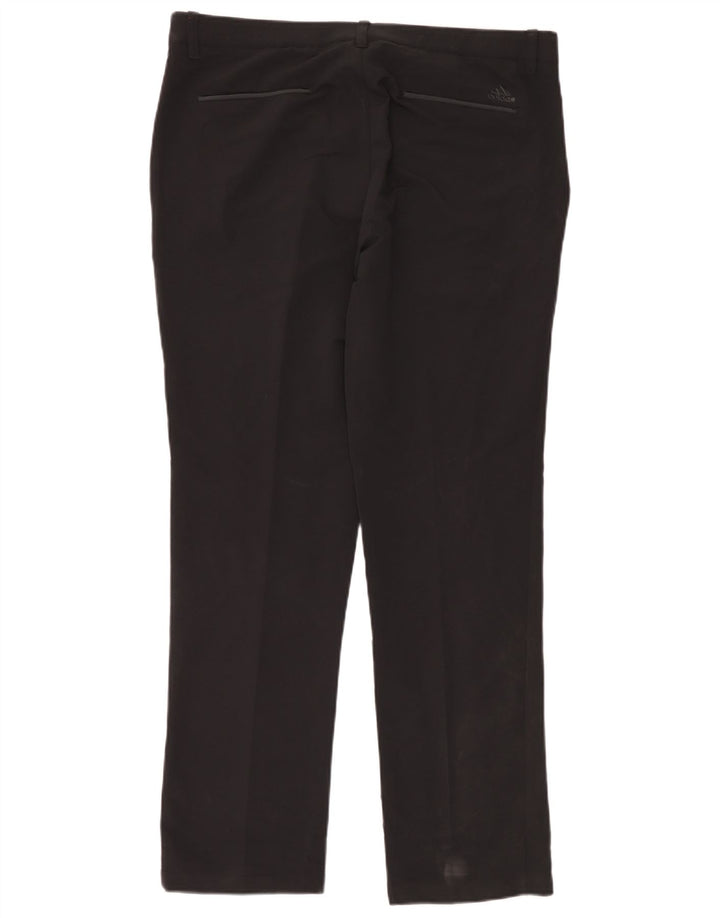 Pantaloni chino dritti da uomo Adidas W36 L32 poliestere nero