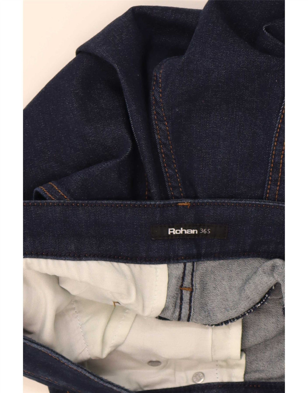 Jeans dritti da uomo Rohan W36 L29 cotone blu navy
