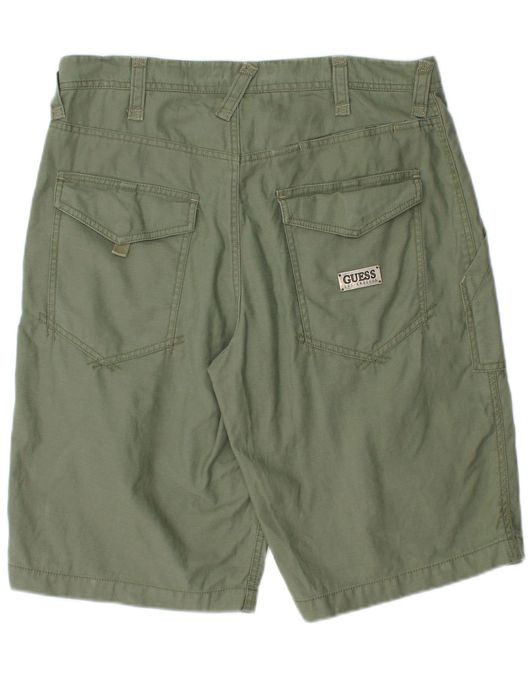 Pantaloncini cargo da uomo Guess W30 medio cotone kaki