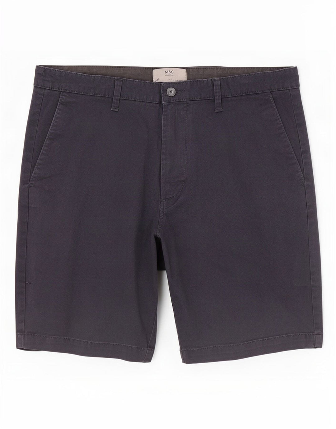 Pantaloncini chino da uomo Marks & Spencer W34 grandi in cotone blu navy