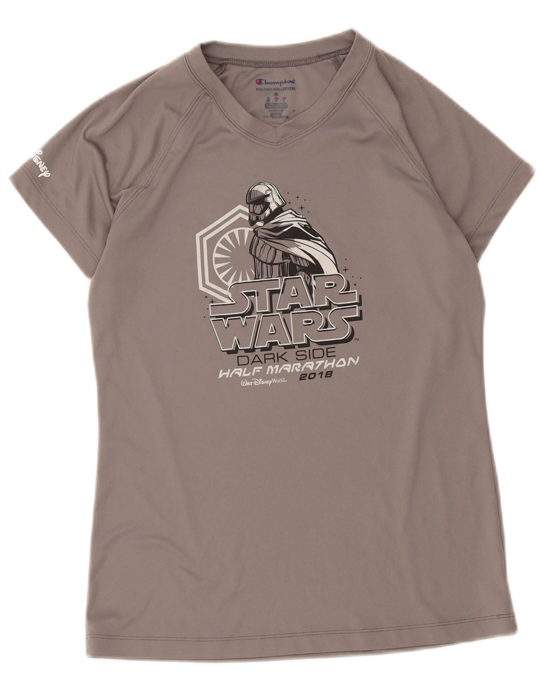 T-shirt grafica da uomo Champion Star Wars Top in poliestere grigio medio