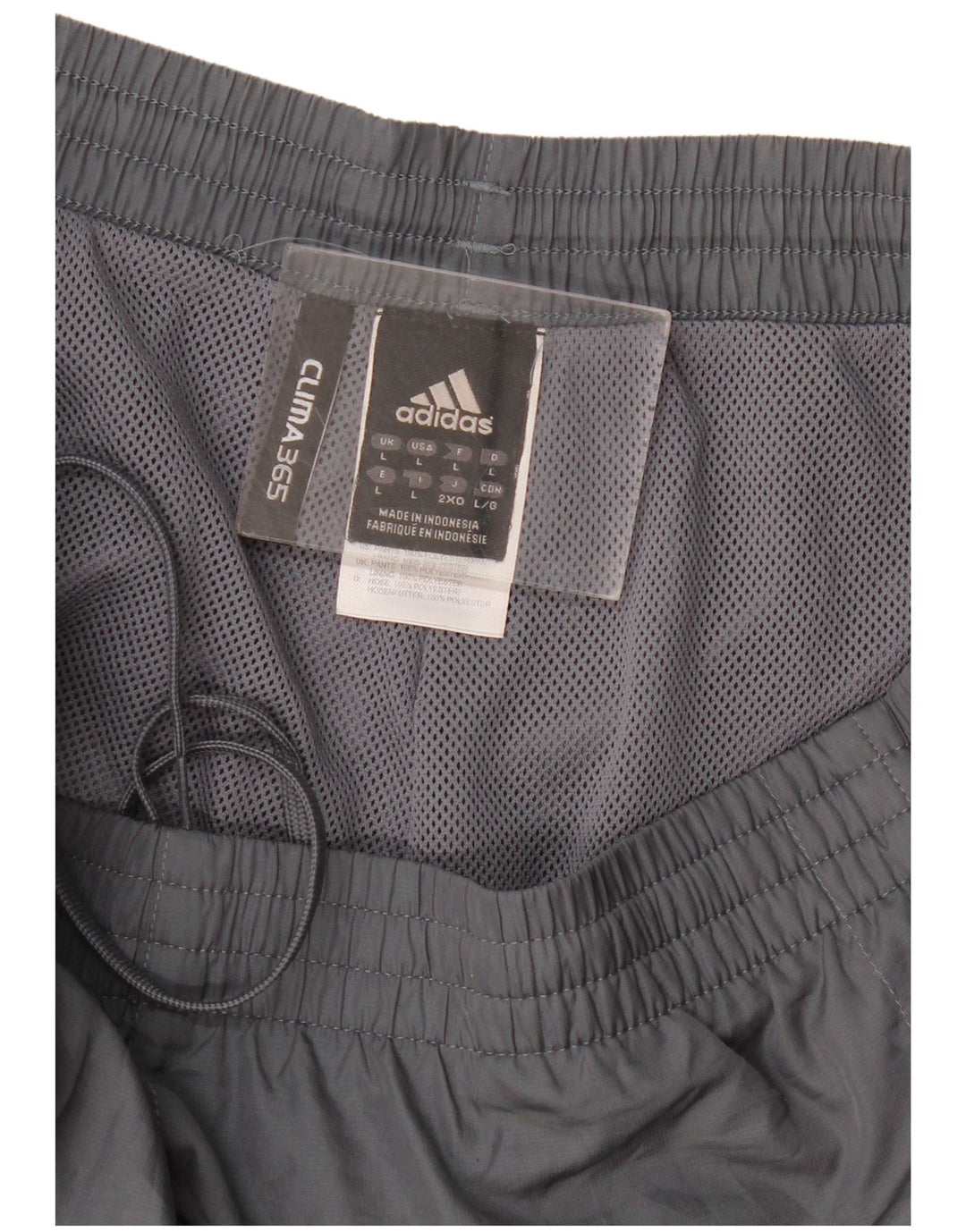 Pantaloni impermeabili Adidas Clima 365 da uomo di grandi dimensioni in poliestere grigio