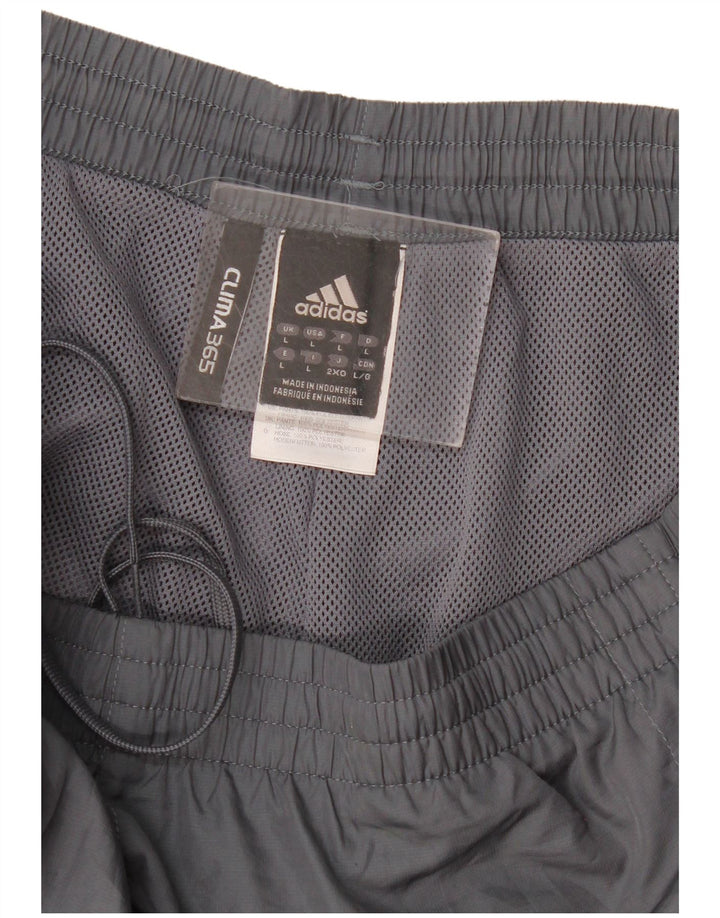 Pantaloni impermeabili Adidas Clima 365 da uomo di grandi dimensioni in poliestere grigio