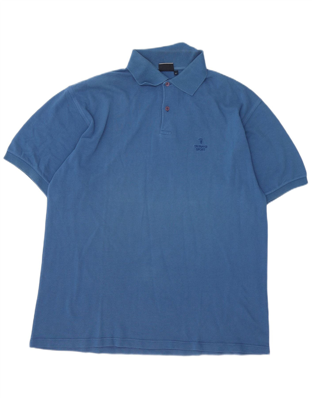 Polo Uomo TRUSSARDI XL Blu Cotone