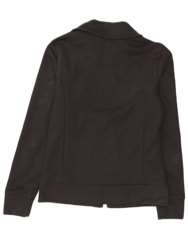 Giacca da ginnastica da donna Adidas UK 8 piccola in cotone nero