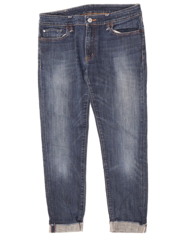Jeans skinny corti da donna Ralph Lauren W29 L26 cotone blu