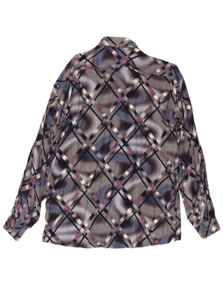 Camicia Uomo Tipo' S Large in viscosa geometrica multicolore