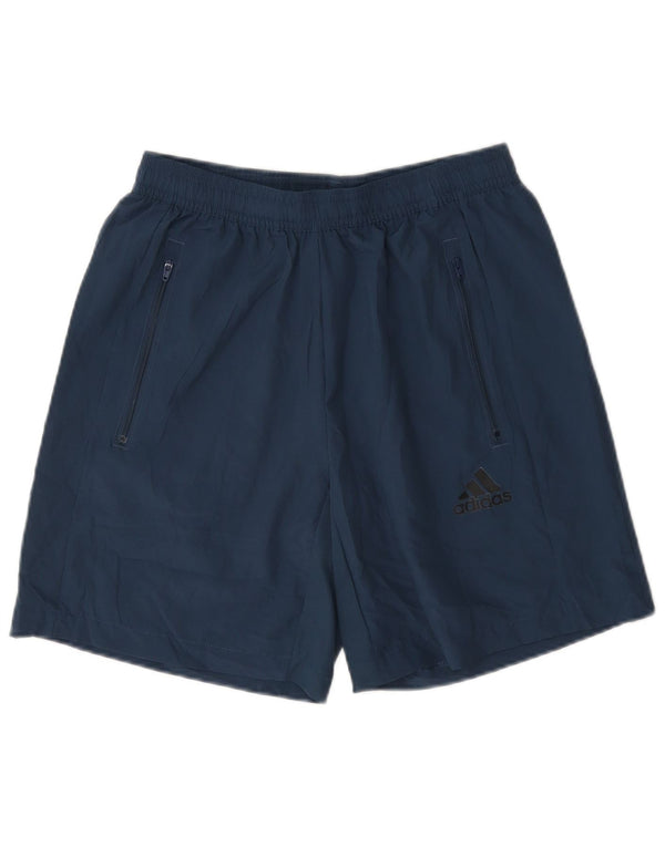 Pantaloncini sportivi Adidas Aeroready da uomo piccoli in poliestere blu navy