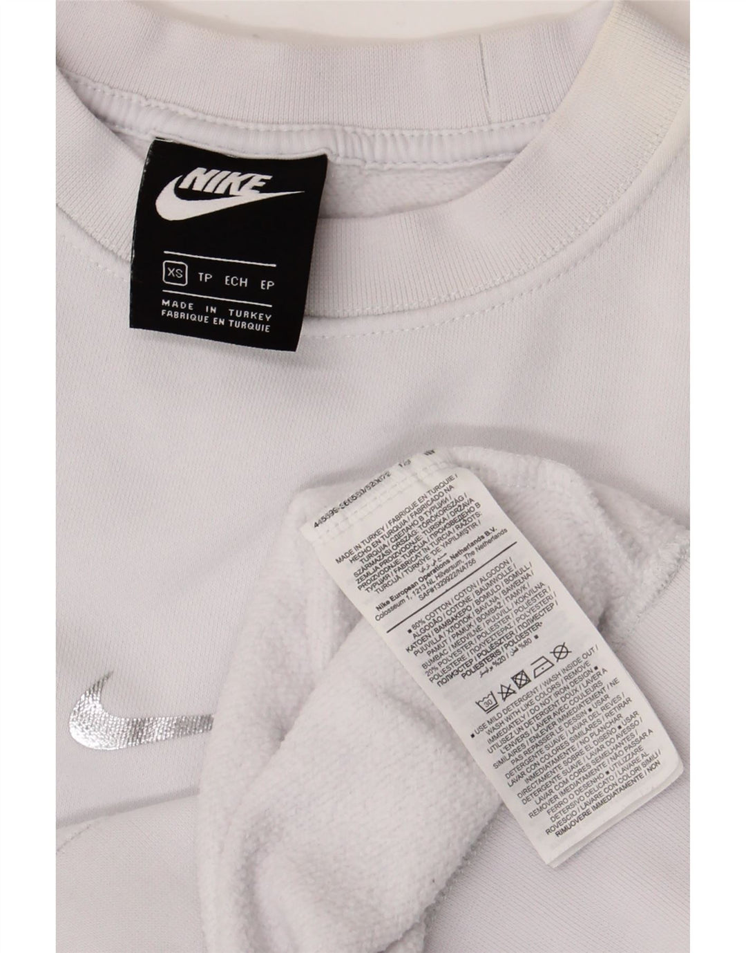 Felpa oversize da donna Nike UK 6 XS multicolore Colourblock
