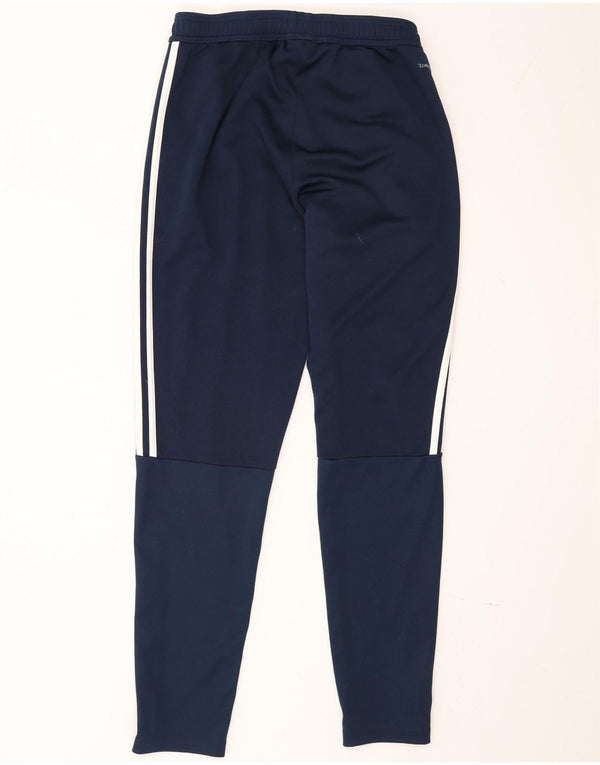 Adidas Mens Tracksuit Trousers Medium Navy Blue Polyester