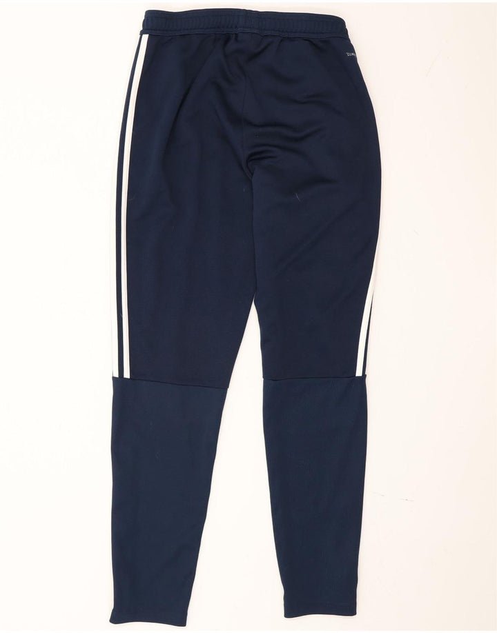 Pantaloni da tuta da uomo Adidas medi in poliestere blu navy