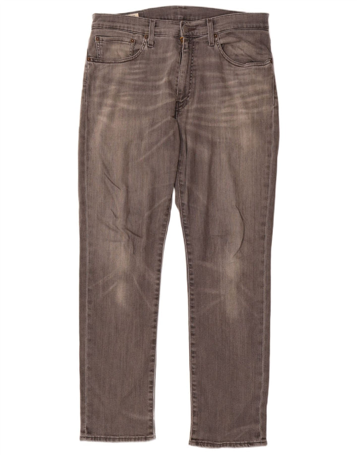 Jeans dritti da uomo Levi's W34 L30 cotone grigio
