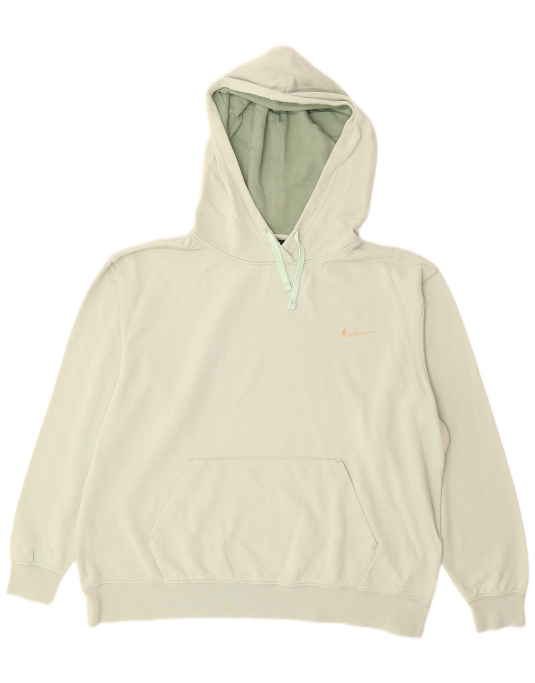 Felpa con cappuccio da uomo Nike Large in cotone verde