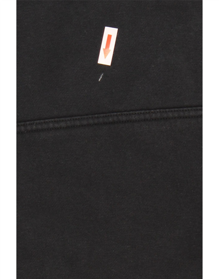 Felpa con cappuccio grafica Nike da uomo in cotone nero medio