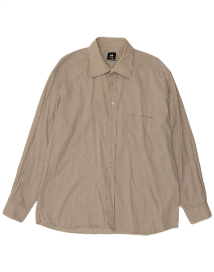 Camicia da uomo Roccobarocco taglia 18 45 2XL cotone beige