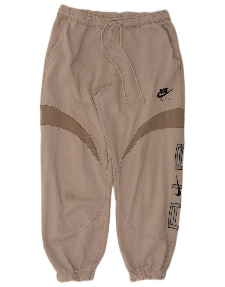 Pantaloni da tuta con grafica Nike da uomo, pantaloni da jogging, color beige medio
