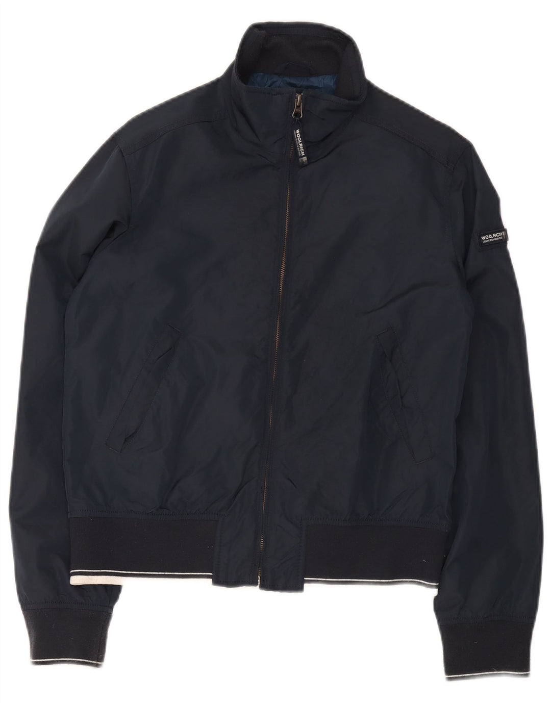 Giubbotto bomber da bambino Woolrich 13-14 anni in nylon blu navy