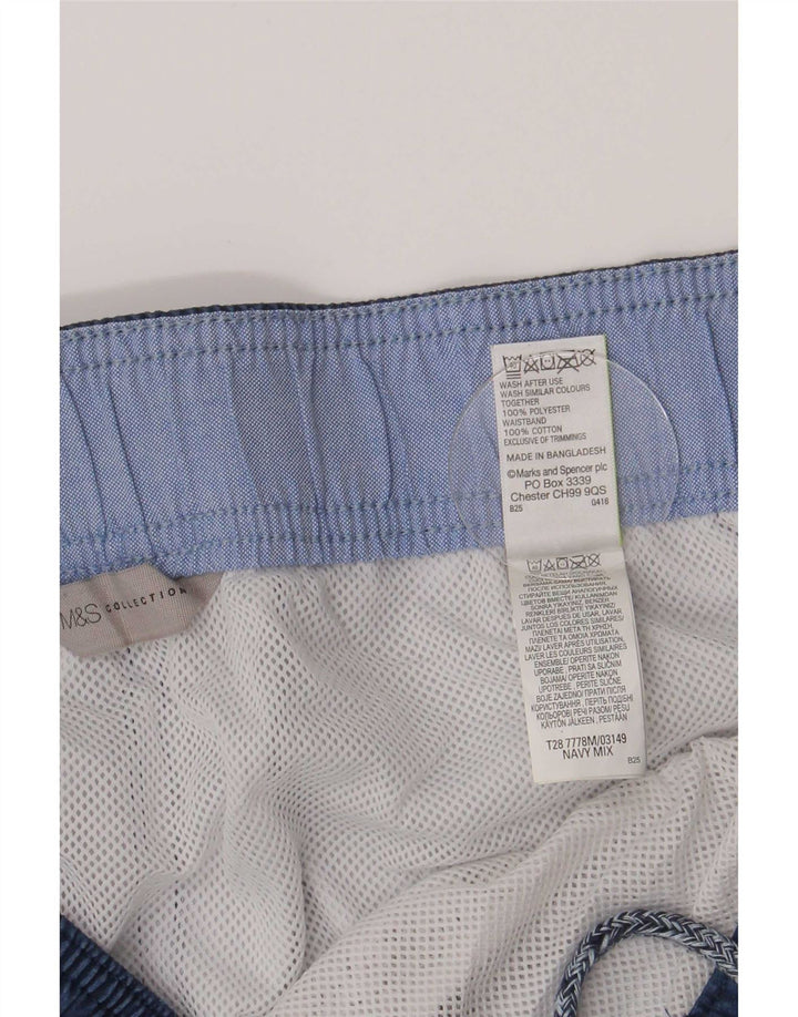 Pantaloncini da bagno da uomo Marks & Spencer XL poliestere floreale blu navy