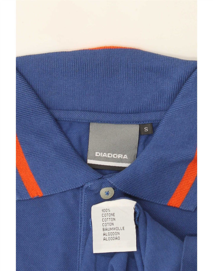 Polo Diadora Uomo Small Blu Cotone