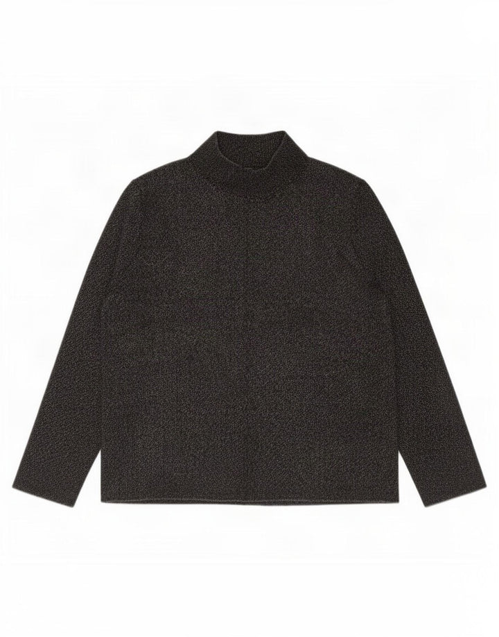 Top Zara da donna, camicetta regolare, taglia UK 16, grande poliestere chiazzato grigio