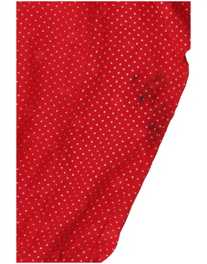 YESSICA Camicetta oversize da donna EU 40 Poliestere maculato rosso medio