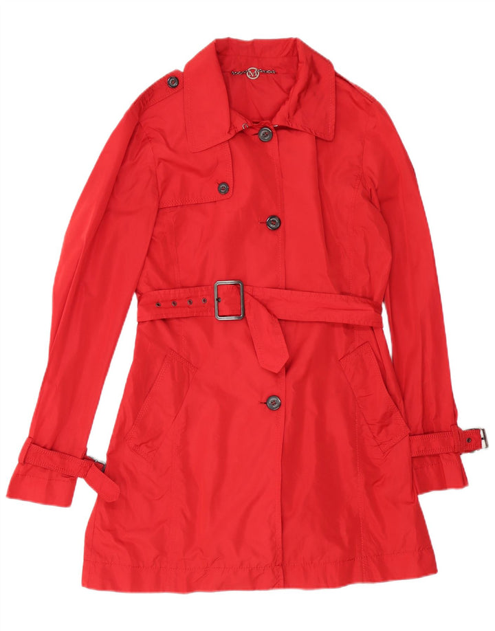 Trench da donna MARELLA UK 10 piccolo poliestere rosso