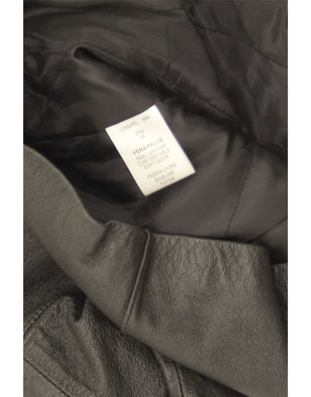 Giacca Blazer in Pelle da Donna a 3 Bottoni Conbipel IT 48 XL Nera
