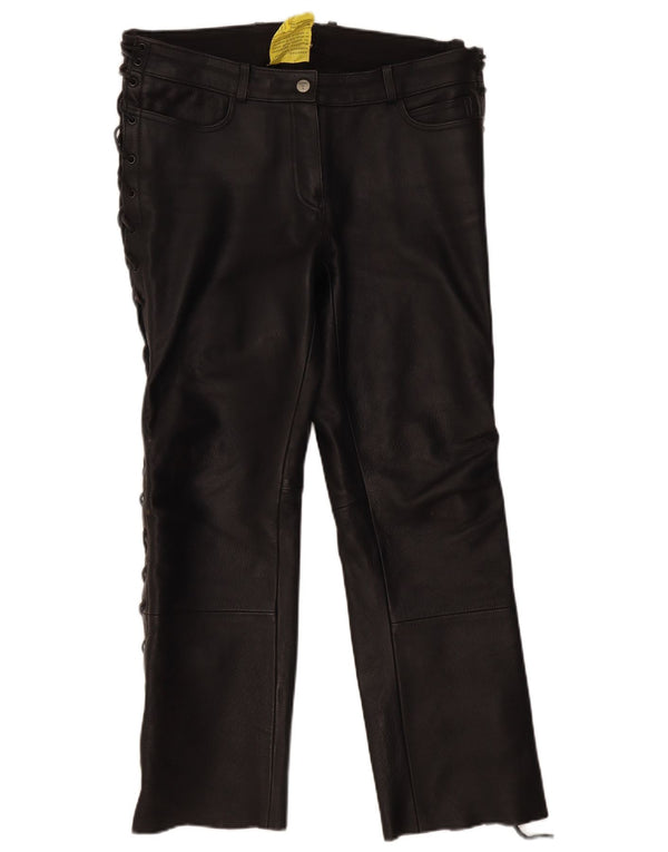 Highway 1 Womens Motorstyle Straight Trousers EU 42 Large W36 L29 Black