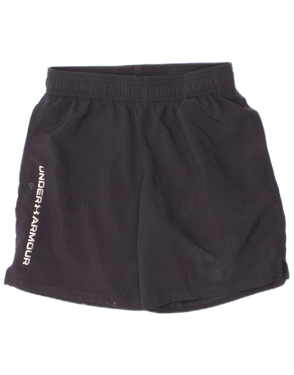 Pantaloncini sportivi grafici da ragazzo Under Armour 7-8 anni piccoli in poliestere nero