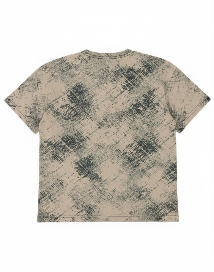 T-shirt grafica Converse per ragazzi, 12-13 anni, grande motivo a quadri bianco sporco