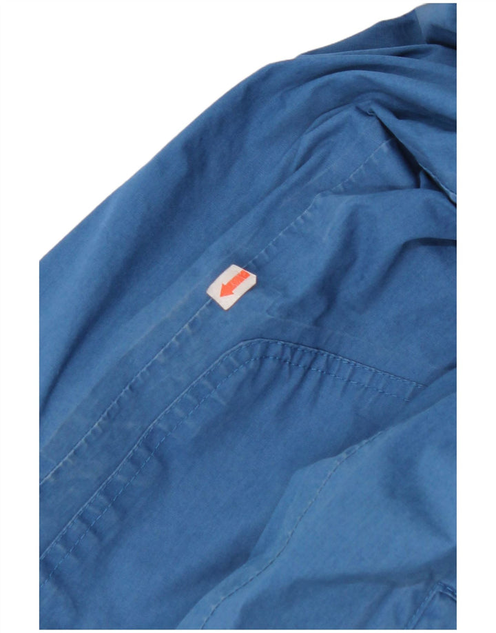 Giacca a vento con cappuccio da uomo TIMBERLAND UK 36 Small Blu Poliestere