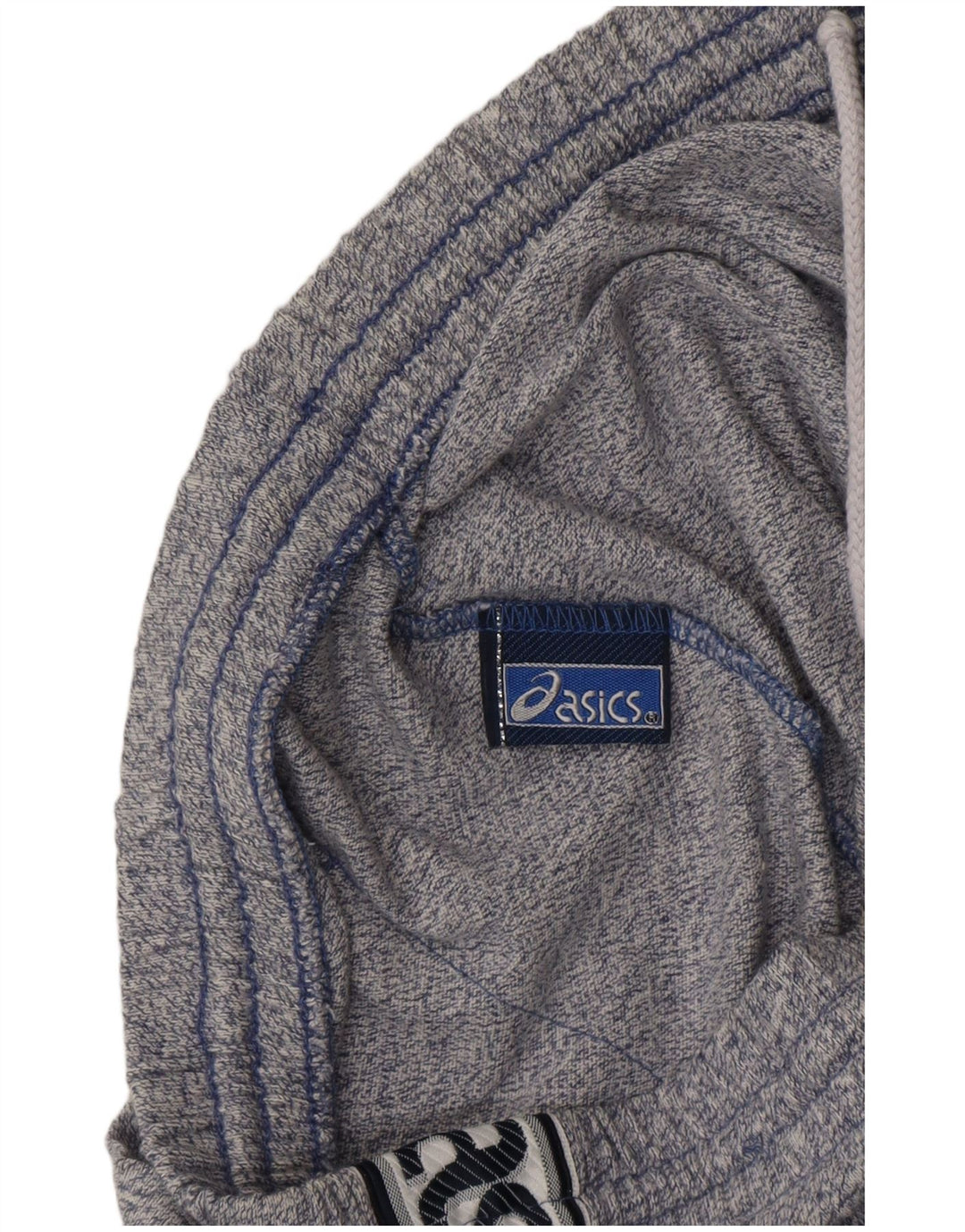 Pantaloni da tuta con grafica ASICS da uomo in cotone mélange medio blu navy