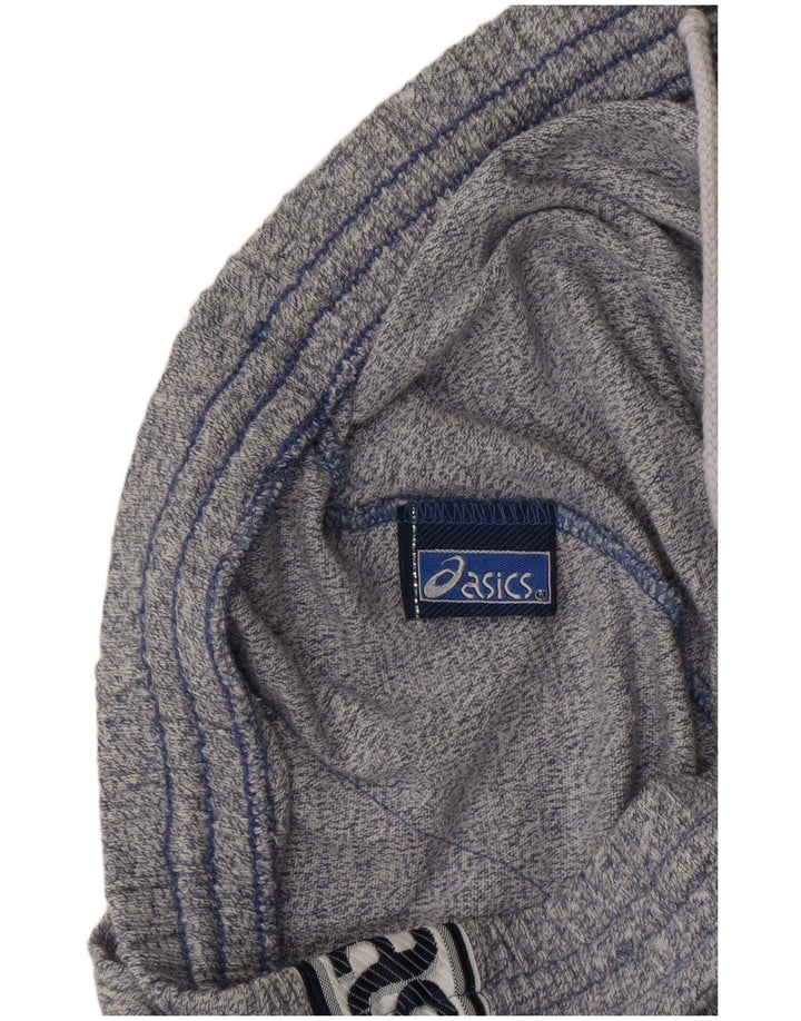 Pantaloni da tuta con grafica ASICS da uomo in cotone mélange medio blu navy