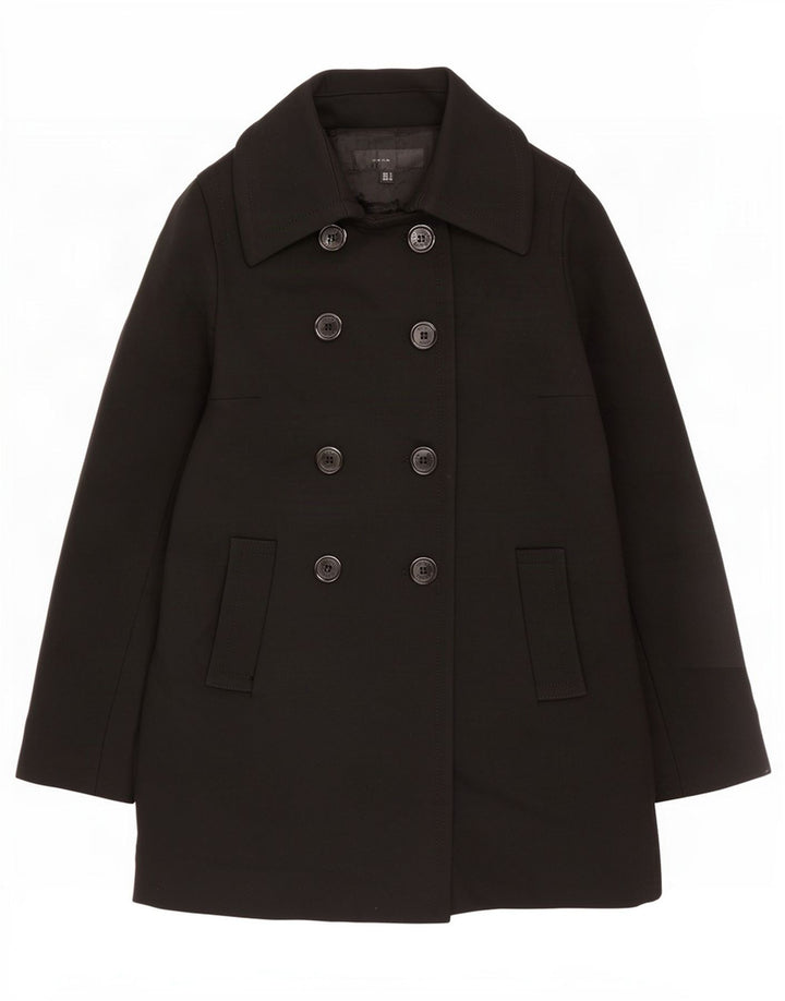 Cappotto doppiopetto da donna Zara UK 10 piccolo in lana nera