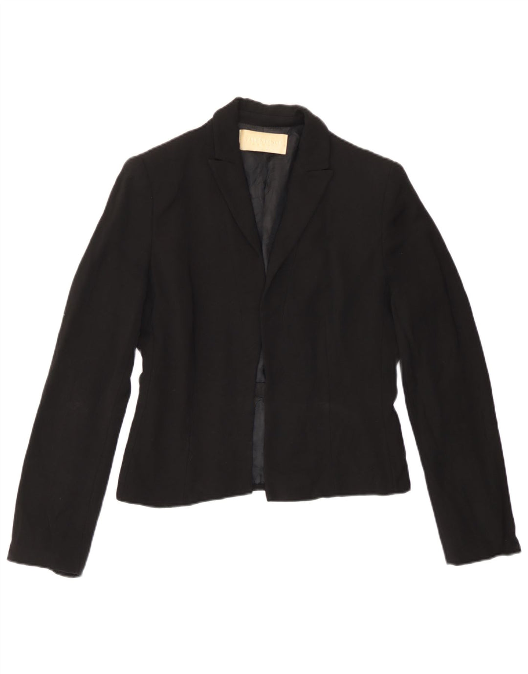 Giacca blazer aperta da donna Valentino Roma UK 4 XS lana nera