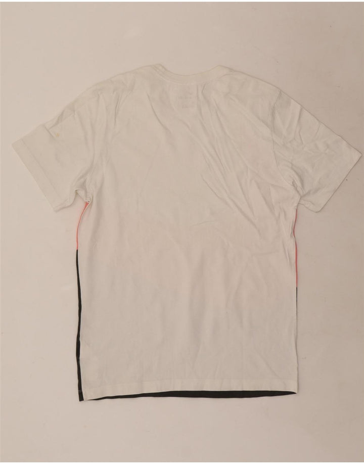 T-shirt grafica da uomo Nike Top in cotone color block bianco medio