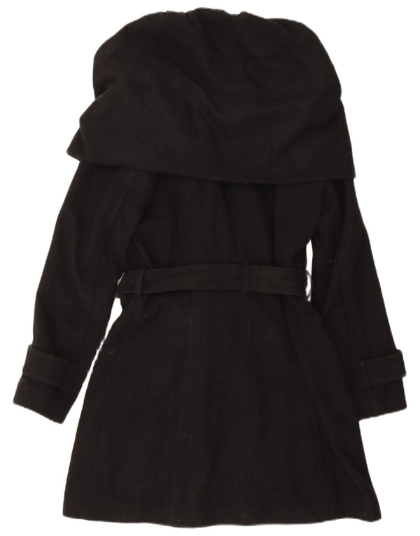 Trench da donna Zara UK 12 medio in lana nera