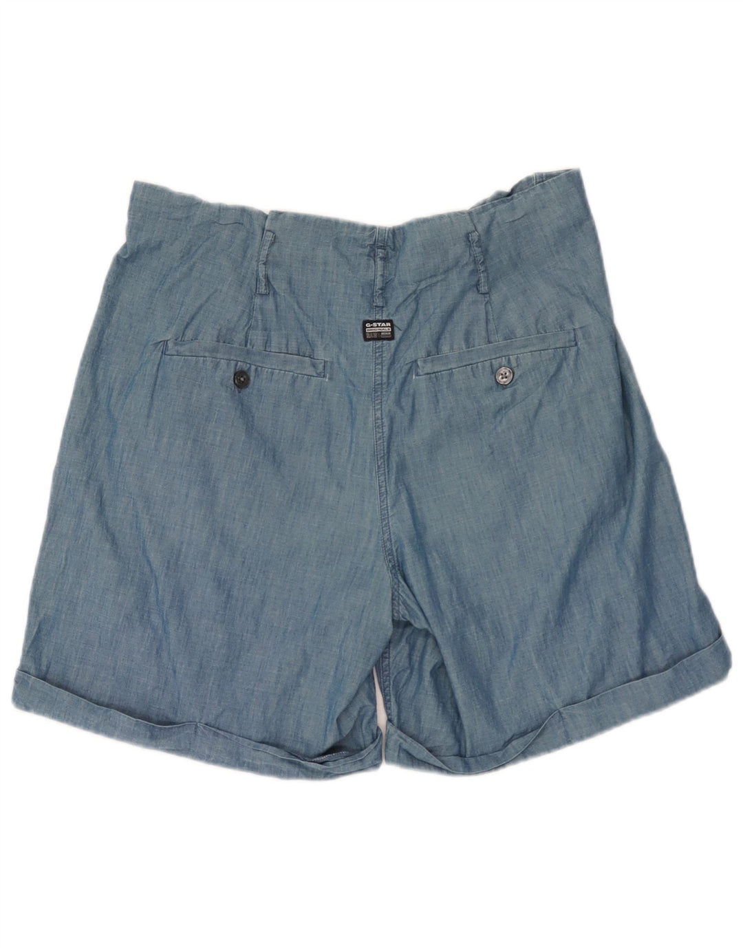 Pantaloncini chino con pegging da donna G-Star W30 cotone blu medio