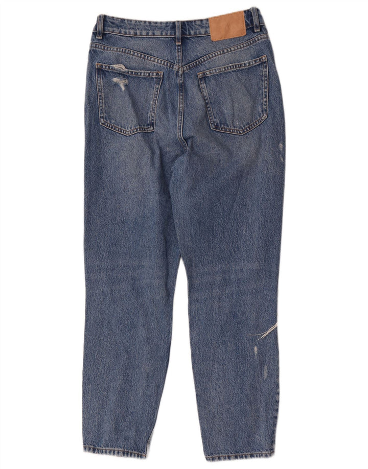 Jeans dritti effetto invecchiato da donna Zara EU 40 medio W30 L27 cotone blu