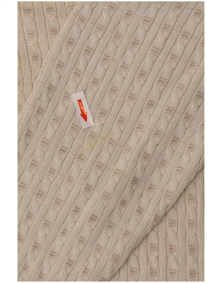 Maglione maglione girocollo da uomo Marks & Spencer medio acrilico bianco sporco