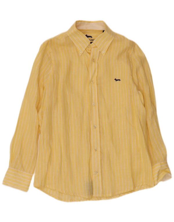 Camicia da uomo Harmont & Blaine vestibilità classica vestibilità stretta a righe gialle medie