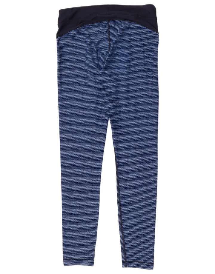 Leggings da donna Under Armour in poliestere geometrico blu medio
