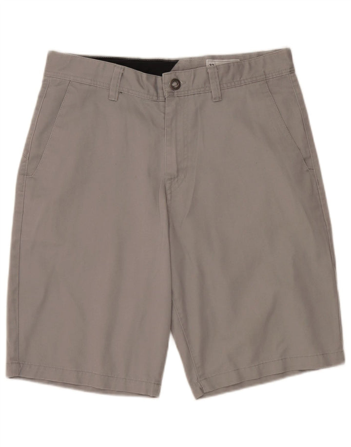 Pantaloncini chino da uomo Volcom W32 poliestere grigio medio