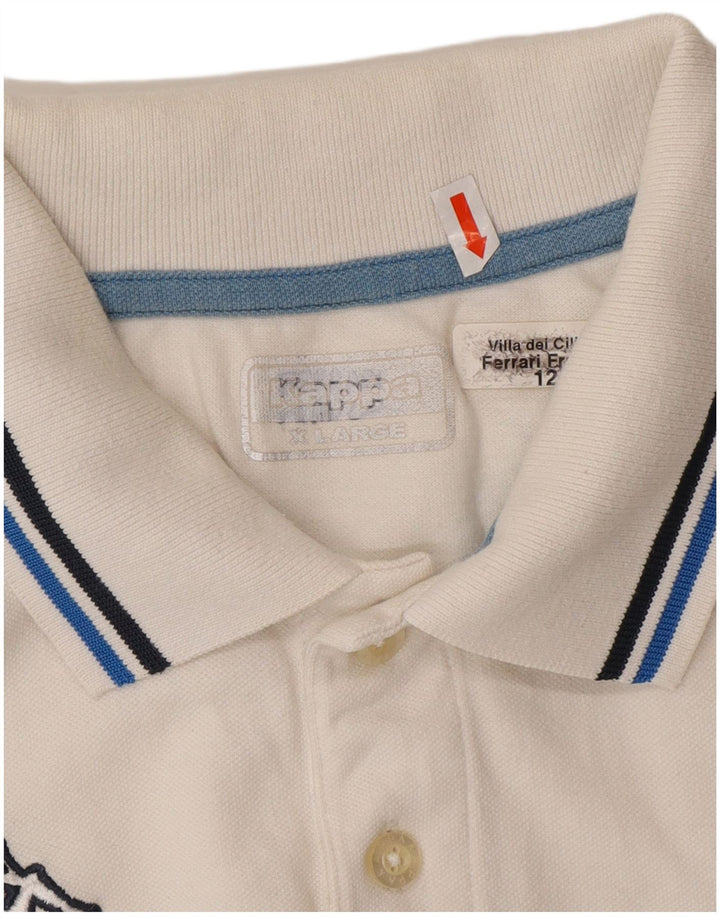 KAPPA Mens Polo Shirt XL White Cotton