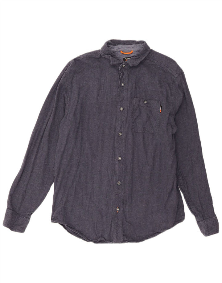 Camicia Timberland da uomo dalla vestibilità originale, cotone medio blu navy