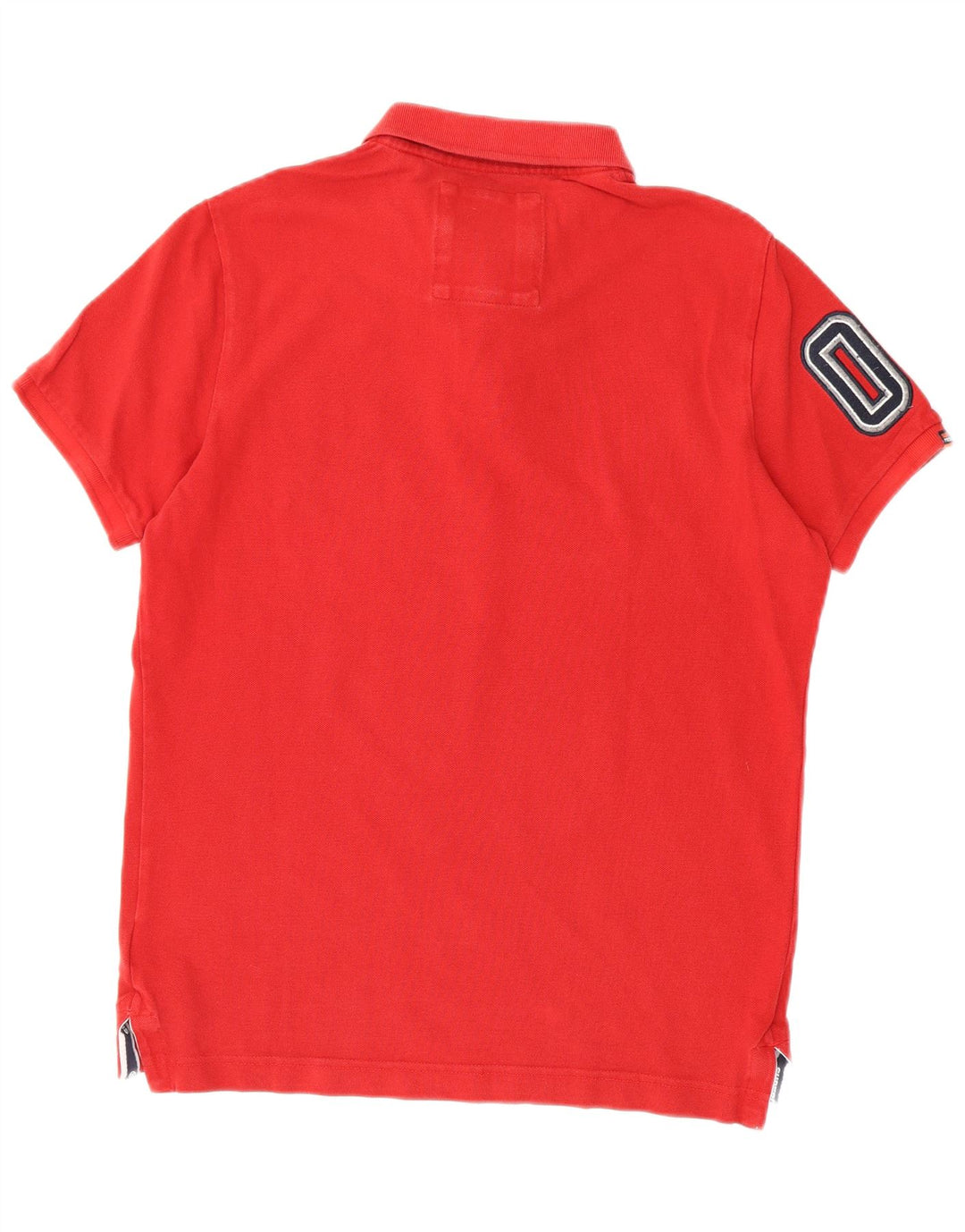 Polo grafica da uomo Superdry grande rossa in cotone